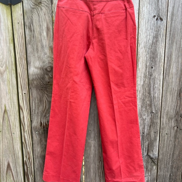TALBOTS Orange Coral Khaki Pants Women’s 2 Petite NWT NEW - Picture 9 of 11